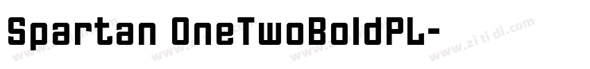 Spartan OneTwoBoldPL字体转换